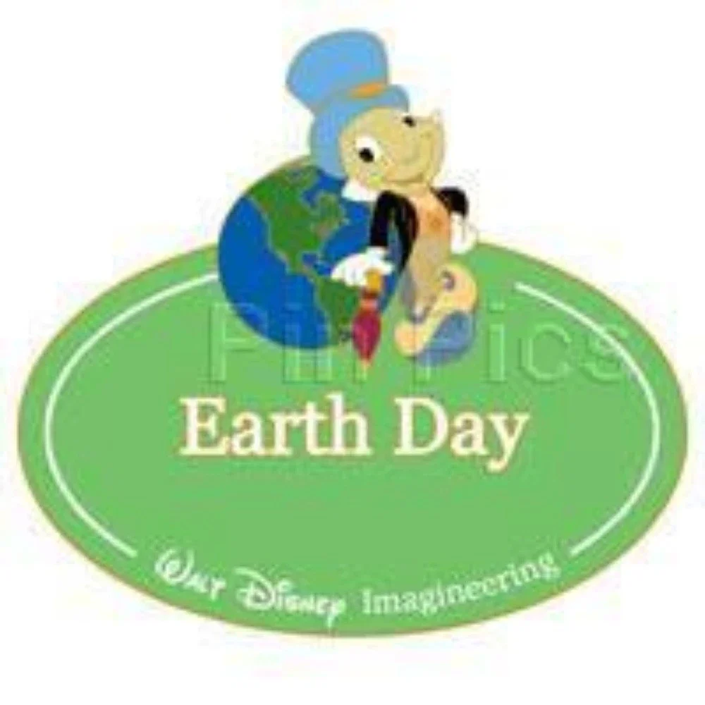 Disney Pin Jiminy Cricket Earth Day Pinocchio Cast Member WDI Name Tag LE 68901